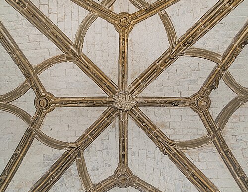 Vaulting of the cloister of the Saint Stephen cathedral of Cahors, Lot, France